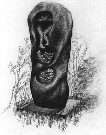 "Night of Broken Glass" Sculpture